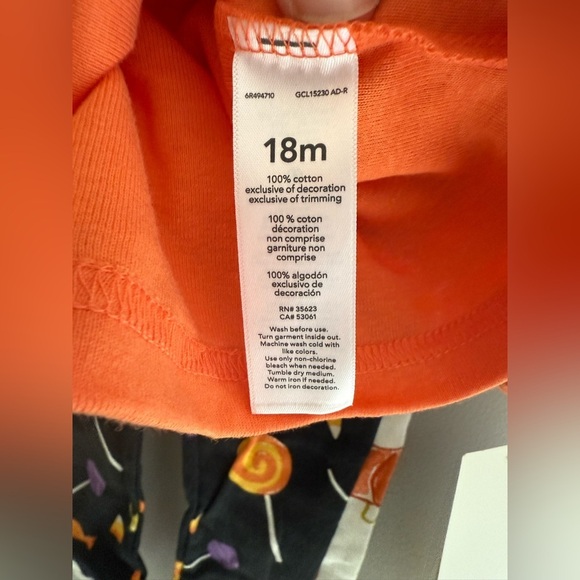 Carters Halloween Ghost Pumpkin Fall Pajama Matching Sets SZ 18M New 100% Cotton - Picture 6 of 8